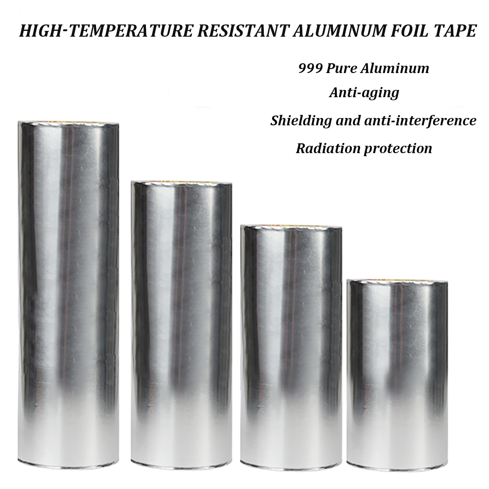 Taśma z folii aluminiowej o grubości 0,06–0,15 mm, szerokości 100 cm x długości 20 m