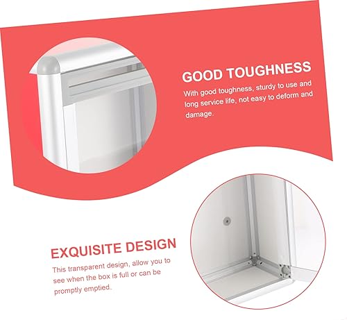 Miniatura 9 de Housoutil Caja de sugerencias Caja de quejas Recepción Pox Tip Contenedor de almacenamiento para votación Apartamento Buzón de punta Tarro de punta