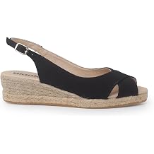 Oliva Espadrille Wedges Sustainable, Vegan, Classic Style. Made in Spain