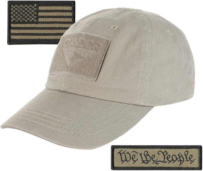 We The People & USA Tactical Patch with Condor Operator Cap Bundle
