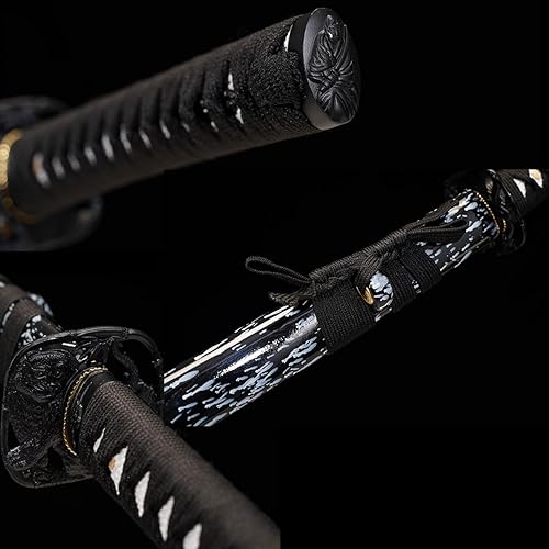 Miniatura 5 de 1045/1060 de acero de alto carbono forjado a mano tradicional, espada katana templada térmicamente, espadas samurai japonesas, espadas de espada