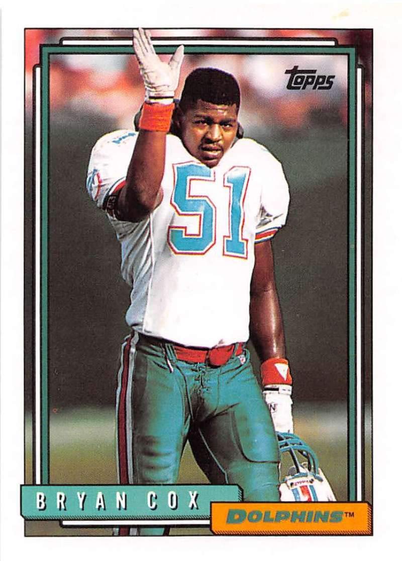 Amazon.com: 1992 Topps Series 2 Football #378 Bryan Cox Miami