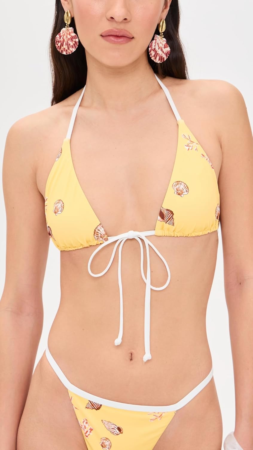 MINKPINK Women's Marisol Triangle Bikini Top