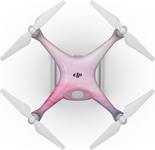 Miniatura 5 de DesignSkinz - Compatible con Drone DJI Phantom 4 Pro - Vinilo adhesivo protector resistente a los arañazos - Marbleized Pink Paradise V7
