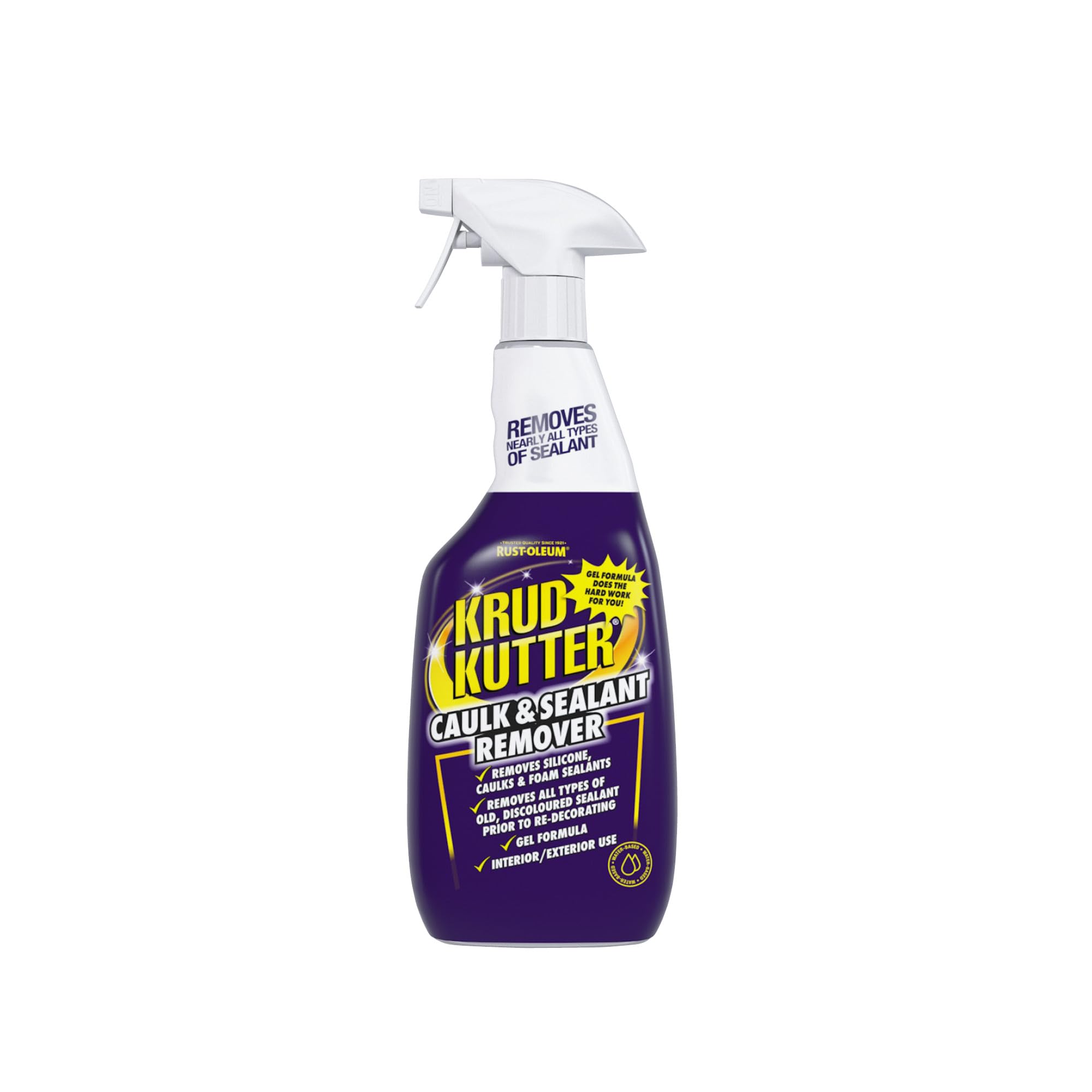 Krud Kutter Caulk & Sealant Remover 750ml Spray - Removes Silicone, Caulks & Foam Sealants from Porcelain, Marble, Stone, Acrylic and Polyurethane