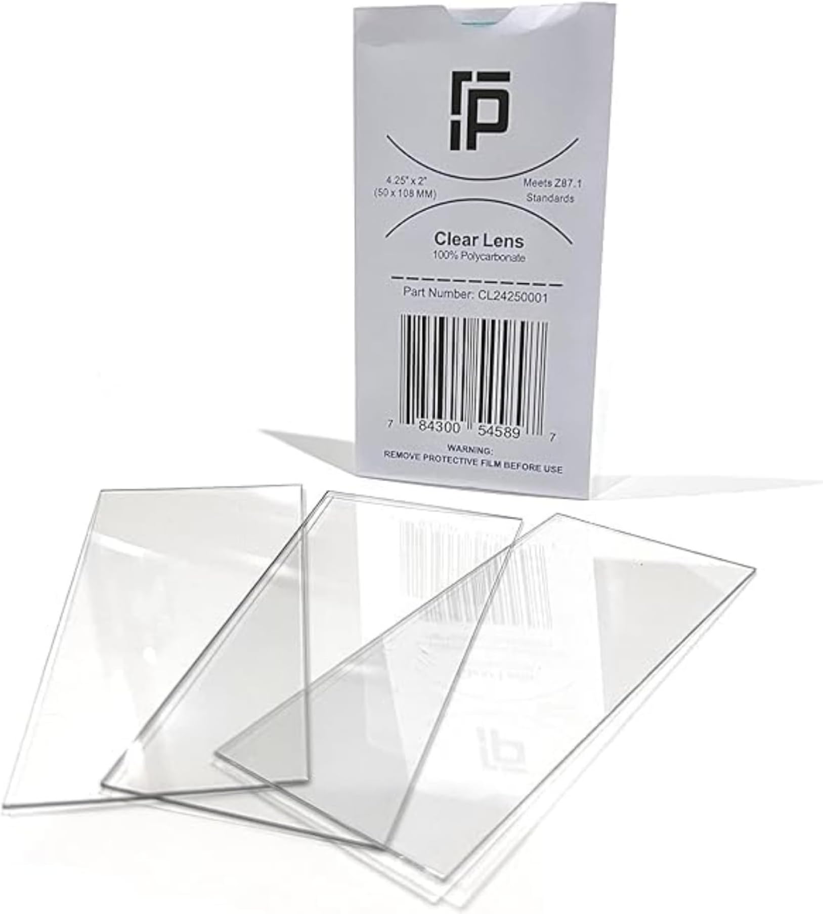 10 Count Welding Clear Lenses, 2" x 4.25", Comparable With Harris 1010010, Jackson 16073, Miller 770237, Lincoln KH616 Lens for Welding Hoods, Polycarbonate Protective Plates
