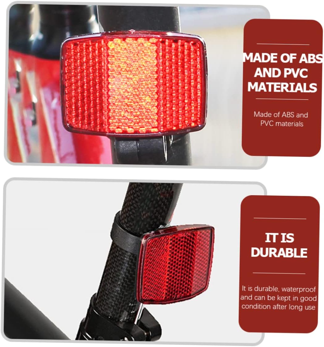 Bicycle Reflector Night Rear View Lights Front and Back Covers Kit Lens Accessories Road Mount Bike