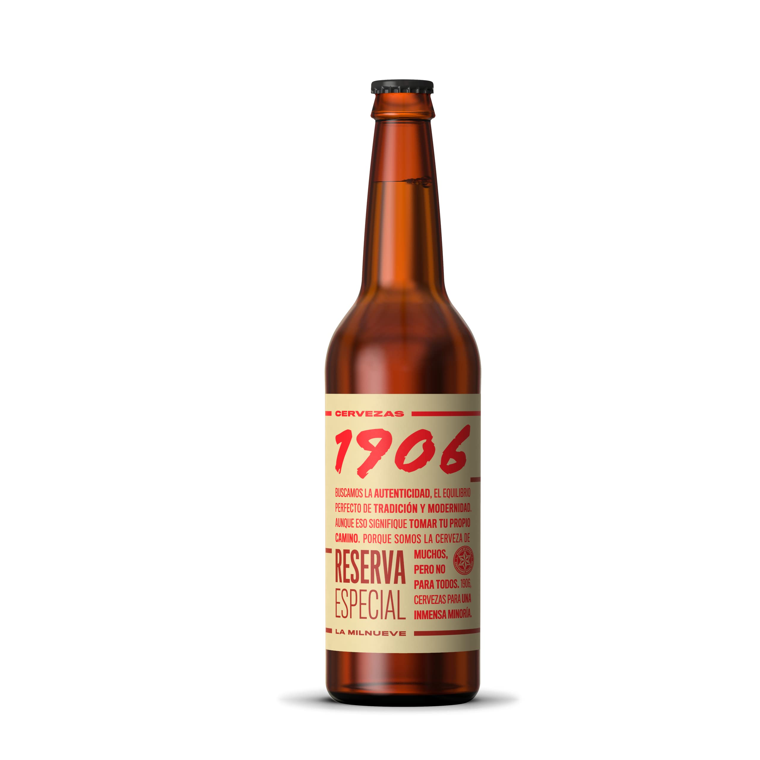 Cervezas 1906 Reserva Especial – Pack de 12 botellas de 50 cl – Bebida alcohólica 6,5% Cerveza en botella + La Estrella de Galicia Cerveza - Pack de 24 botellas x 330 ml