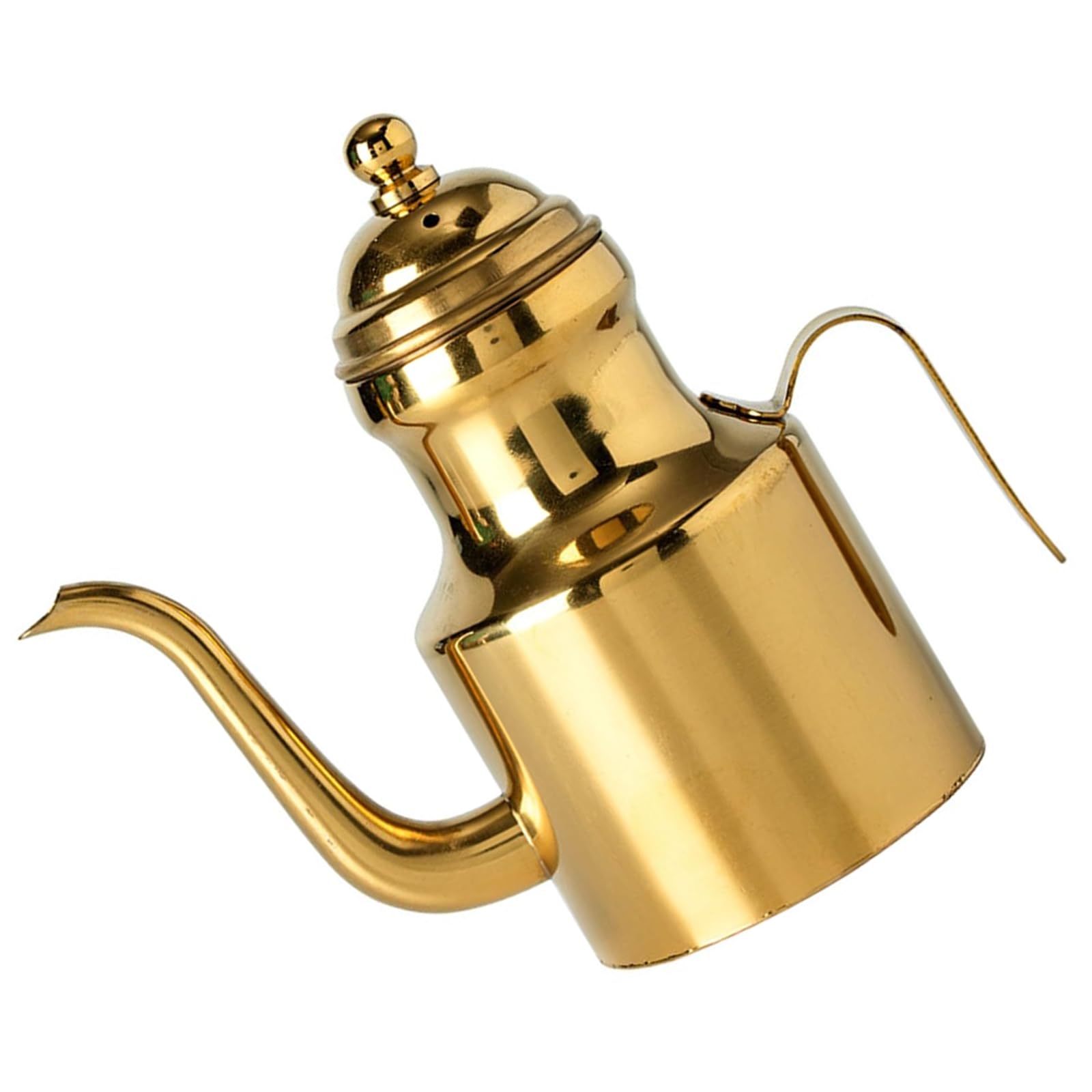 Tsophreniq Spout Stainless Steels Condiment Bottle Leak Proof Oil Container with Long Spout Multi Purpose Liquid Dispenser Kitchen Oil Container