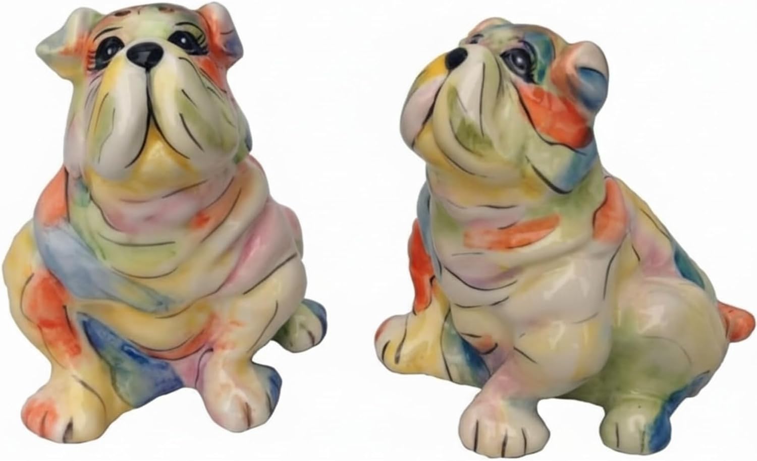 3.5" x 2.5" x 3.5" Bulldog Salt and Pepper Set