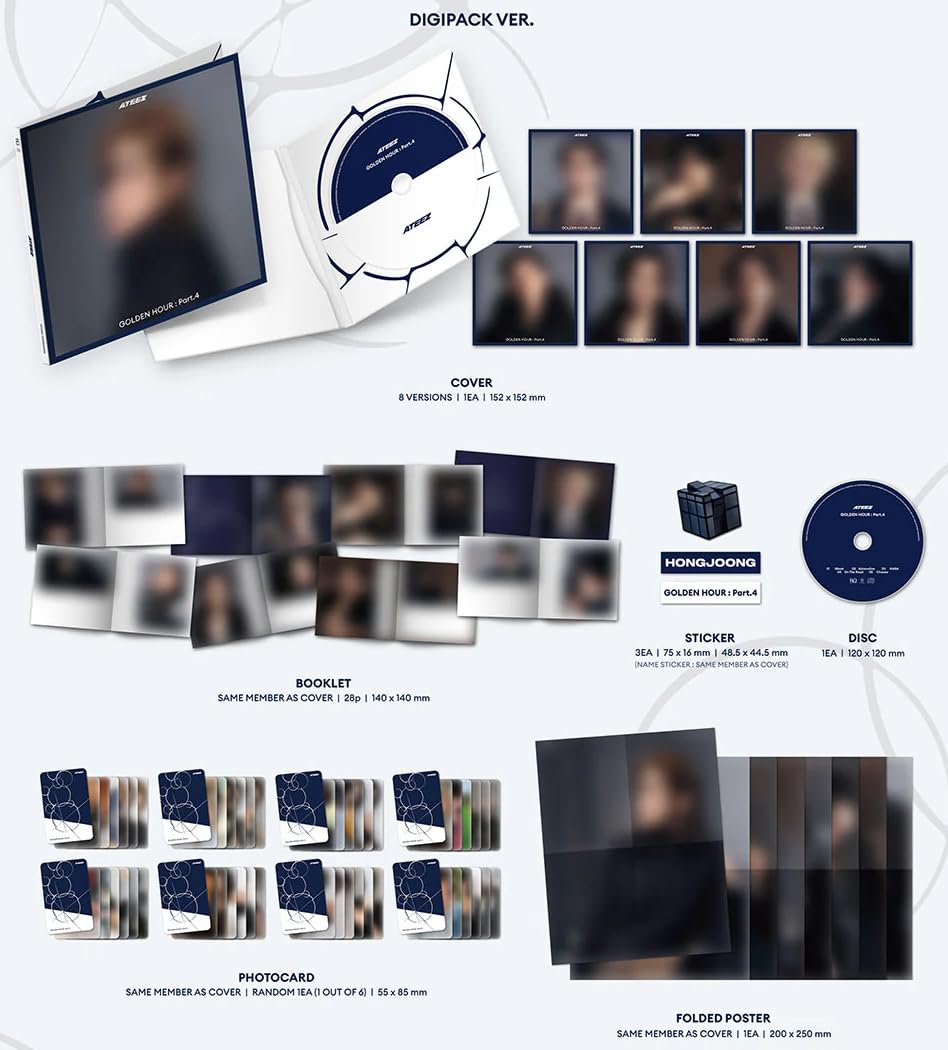 Amazon.com: ATEEZ GOLDEN HOUR Part.4 Album Digipack [MINGI Ver