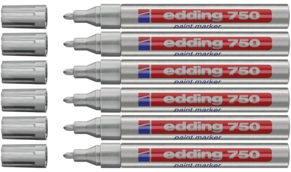 Edding 750 Paint Marker Pen - Silver / Single