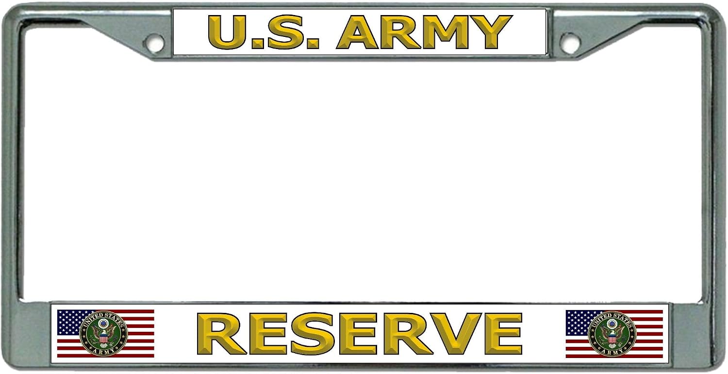U.S. Army Reserve Chrome License Plate Frame