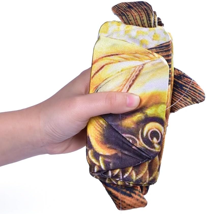 MOMOMAGE Appearing Fish Magic Tricks (54 cm, 21.25 in) Close up Magic Fish Appearing from Card Case Magic Illusion Gimmick Props Magic Fish Magic for Magicians