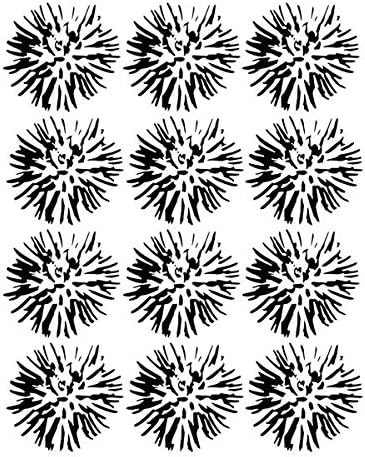Joggles Stencil 9 x 12-inch-Flower Blossoms, 0.39 inches (thick)