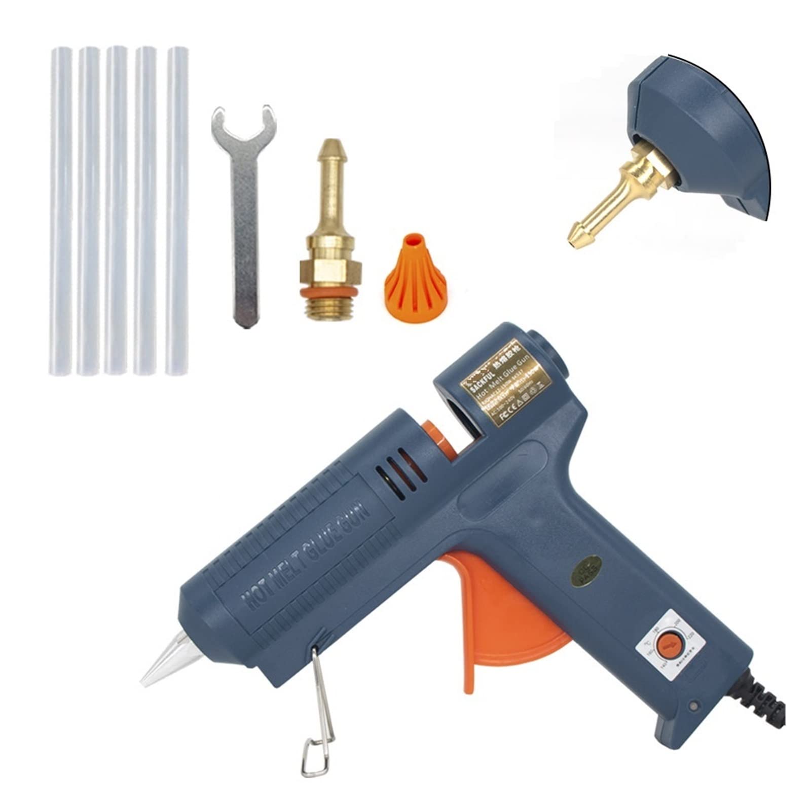 Pistolet à colle thermofusible 150W à température réglable pour bâton 11mm