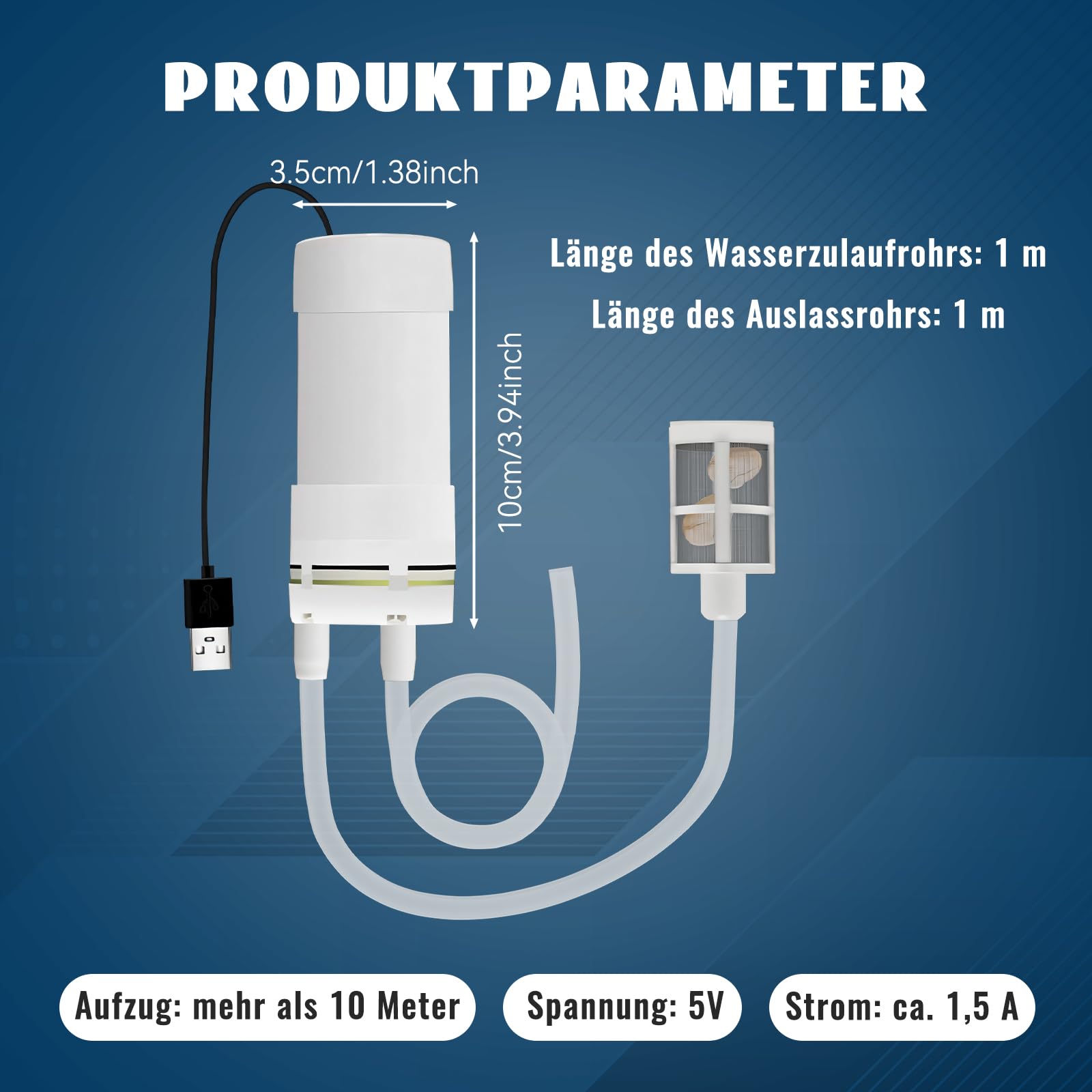 USB Self Priming Pump DC5V USB Self Priming Water P Produktbild-Vorschau 9