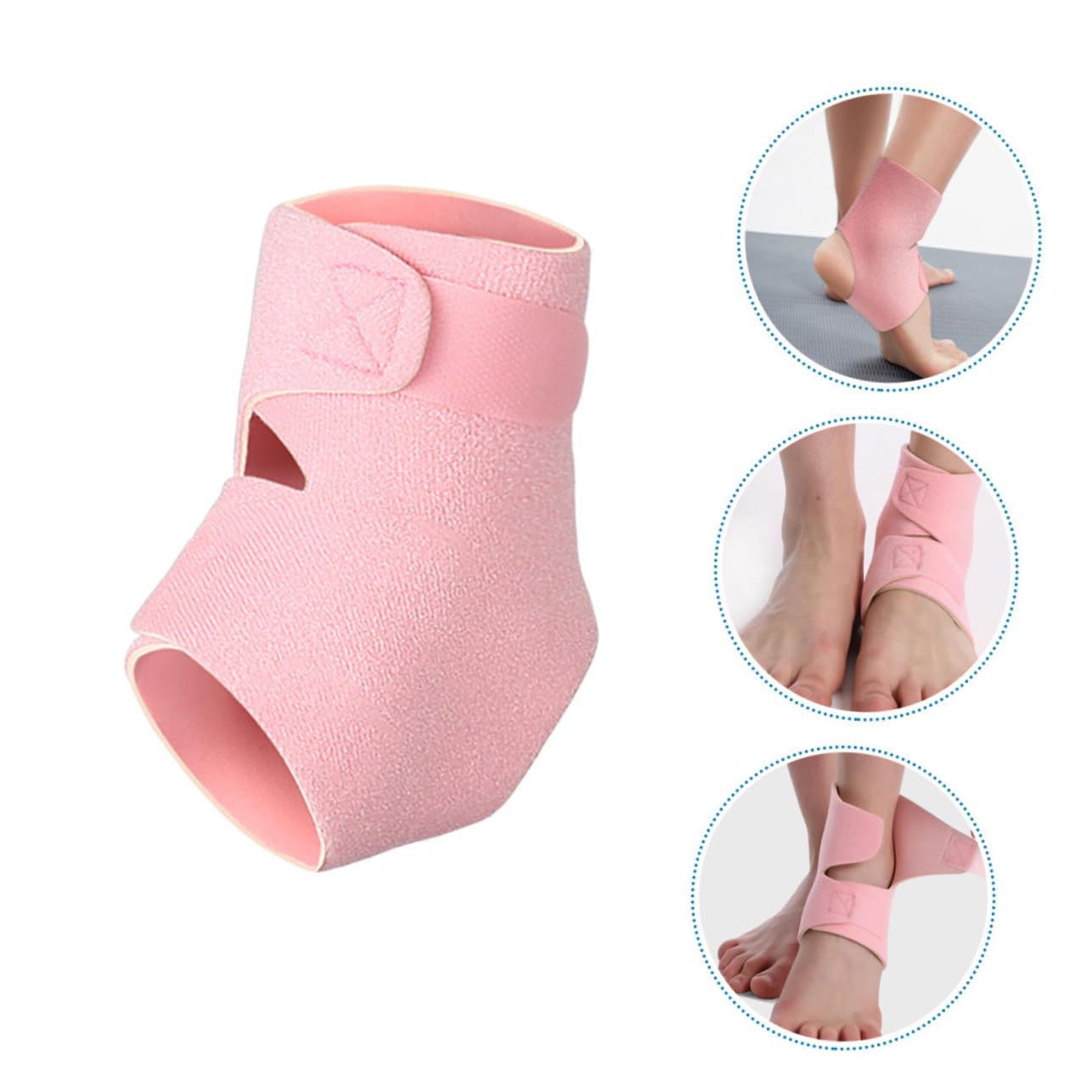 HOMOCONO Ankle Pad Ankle Sleeve Elastic Pressure Design Comfortable for Long Use Durable Nylon Material Perfect for Sports