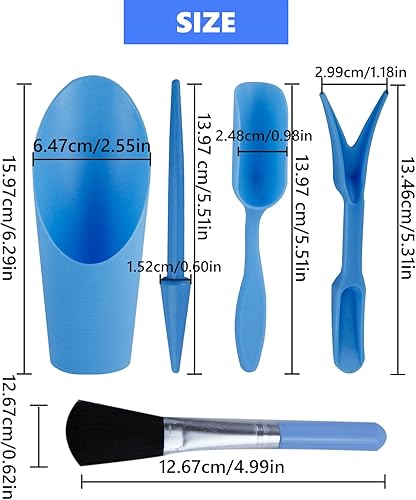 Miniatura 2 de Juego de 5 piezas de mini herramientas de jardín, herramientas de mano, herramientas de trasplante, juego de herramientas de trasplante, kit de