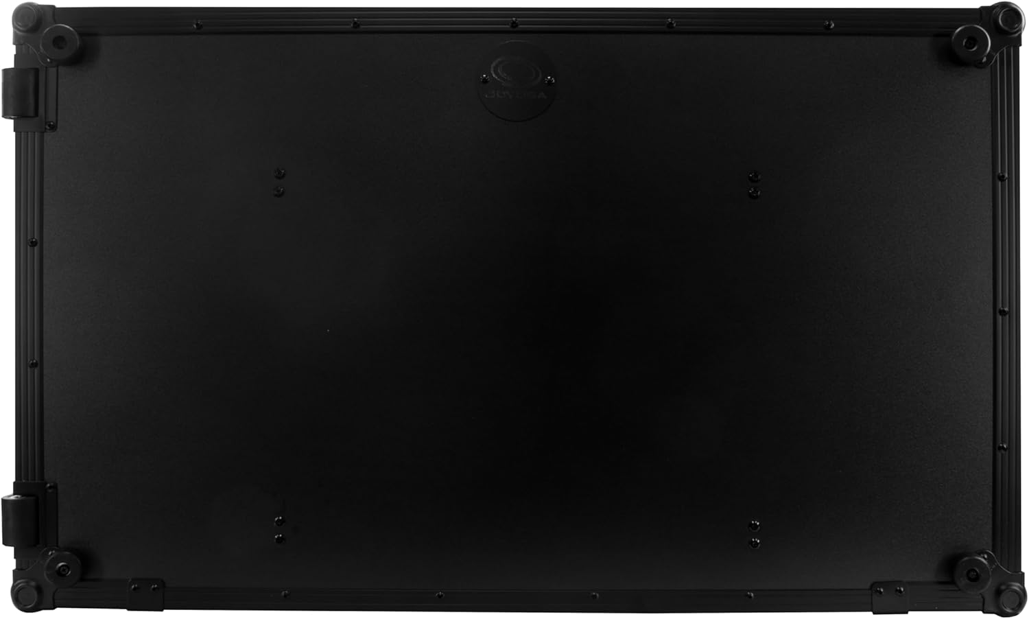 Odyssey AlphaTheta XDJ-AZ Dual 1U Rack Space Black Label Flight Case with Glide Style Laptop Platform and Wheels