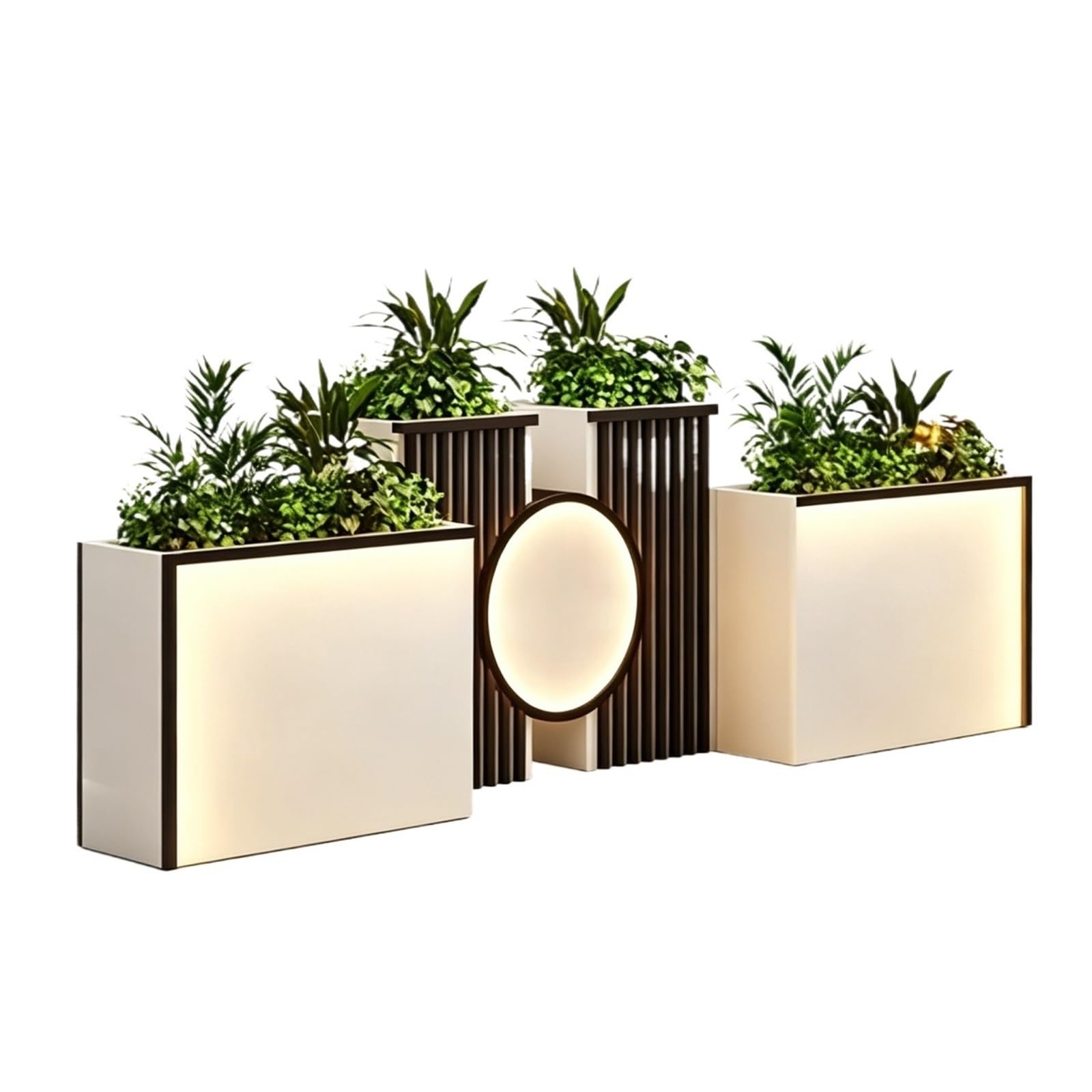 Large Outdoor Planter Box Combined Planting Trough Landscape Flower Bed