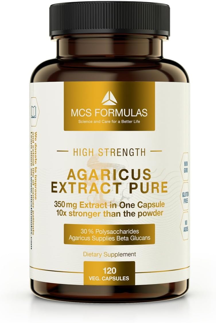 Agaricus Extract, 350mg/Vegan Capsule, Organic Quality & Strength
