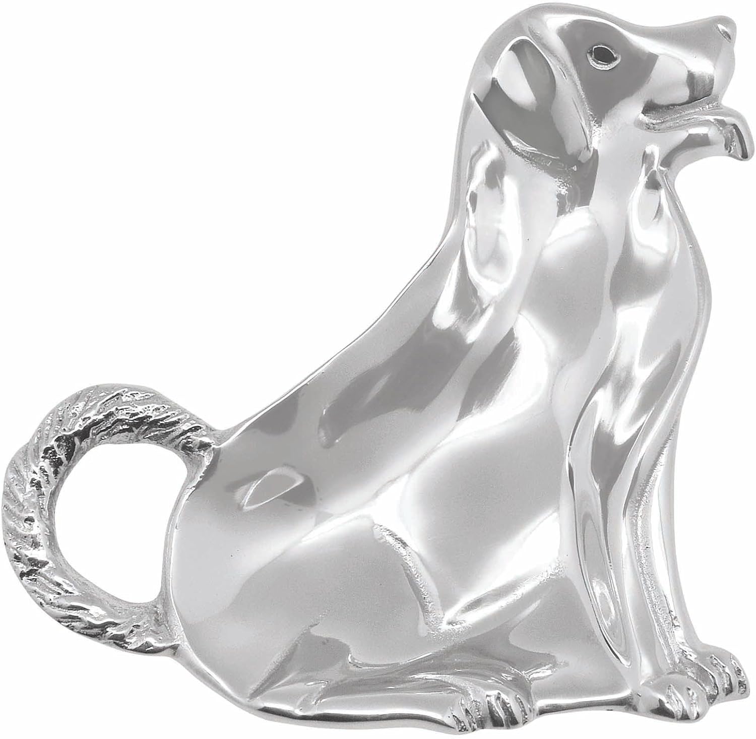 Mariposa Labrador Trinket Dish, One Size, Silver