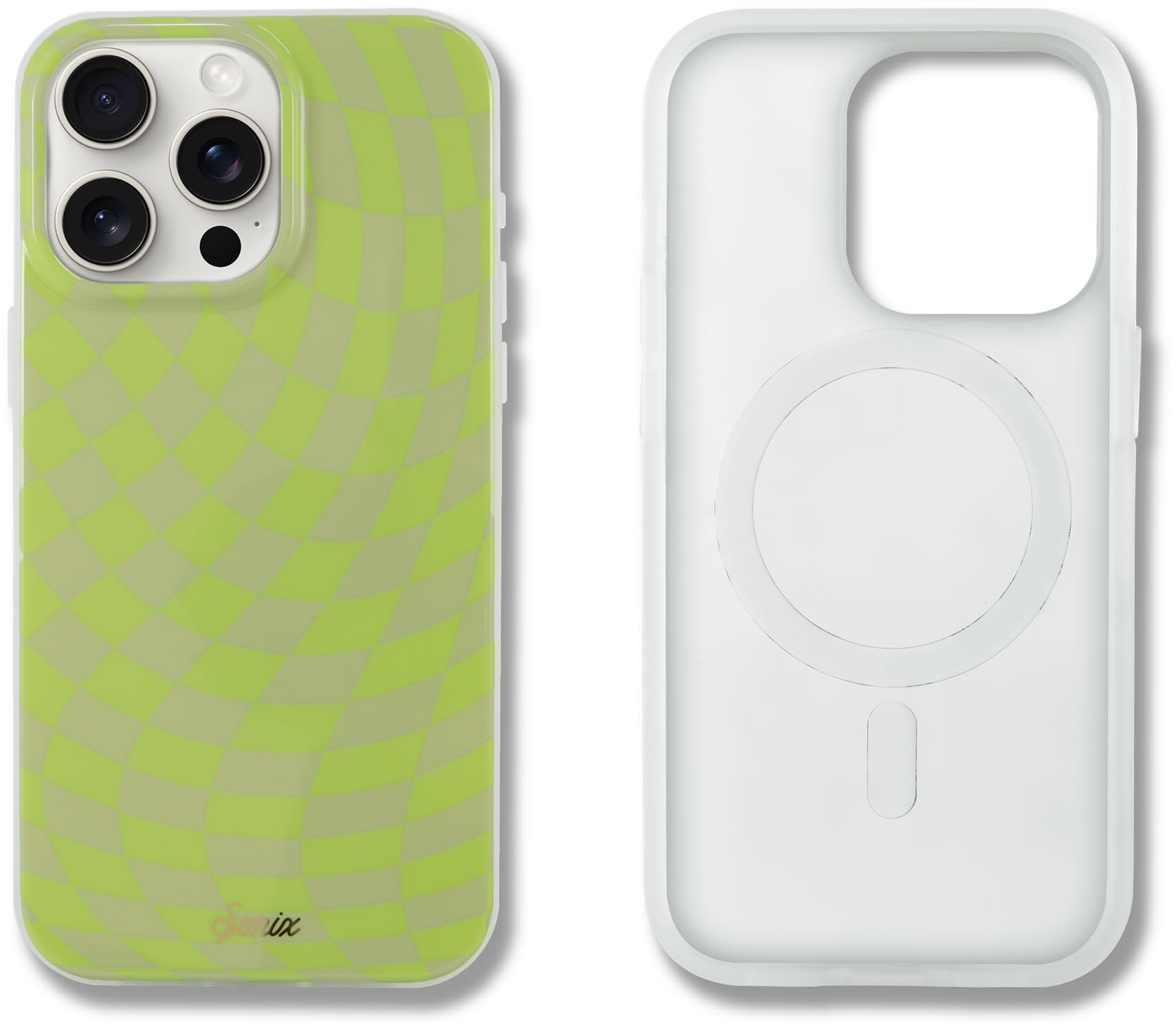 Coque iPhone 15 Pro Max Sonix Checkmate Green premium durable - 7