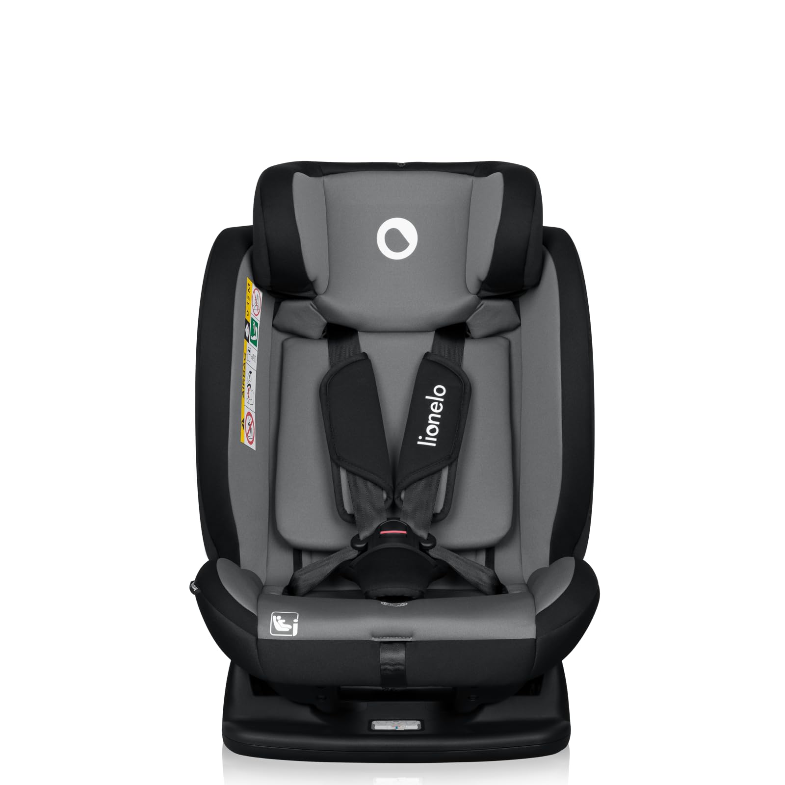 LIONELO IZZY I-SIZE Asiento infantil para niños pequeños de 40-150 cm, instalación versátil, orientado hacia delante y hacia atrás, reposacabezas reforzado, reposacabezas ajustable en 13 posiciones | Instalación Versátil, Orientado hacia Delante y hacia A