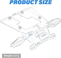 Vista 3 de Soporte eliminador de guardabarros, placa trasera, luz intermitente LED y ordenada compatible con MSX125 GROM MSX125SF 2016-2020