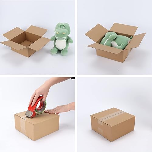 Miniatura 5 de CRUGLA 40 Paquetes Cajas de Envío 8x8x4 Cajas de Cartón Corrugado Sobres Caja de Envío para Embalaje Pequeñas Empresas