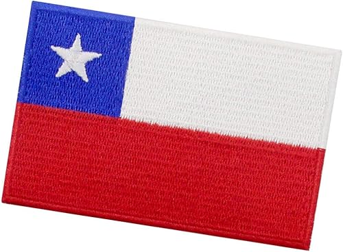Miniatura 4 de EmbTao Parche de la bandera de Chile bordada con apliques de moral nacional para planchar para coser en emblema chileno