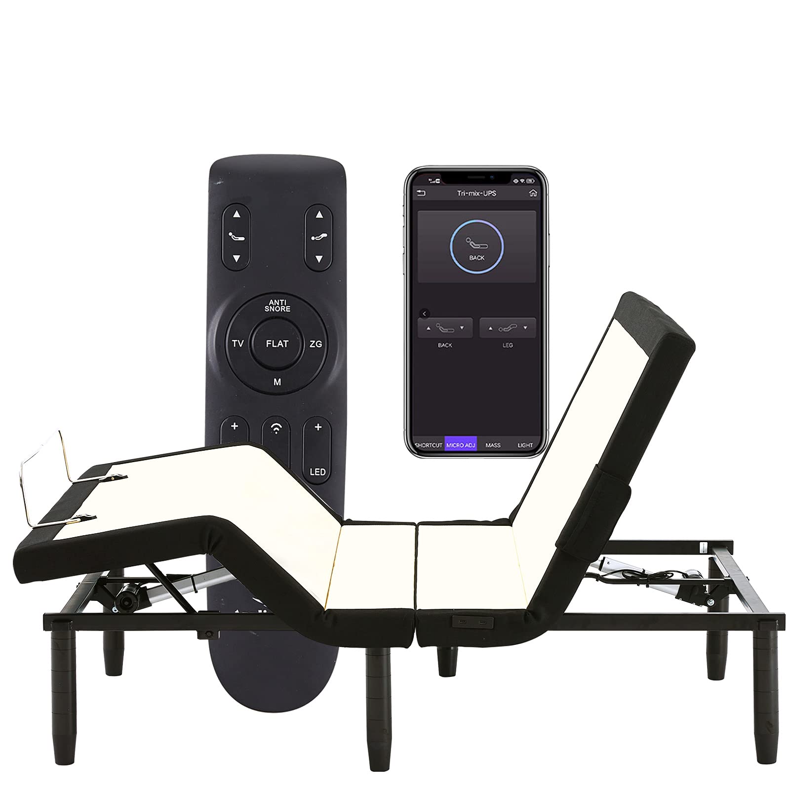 Buy Pro Queen Adjustable Bed Frame,Applied Sleep Adjustable Bed Base