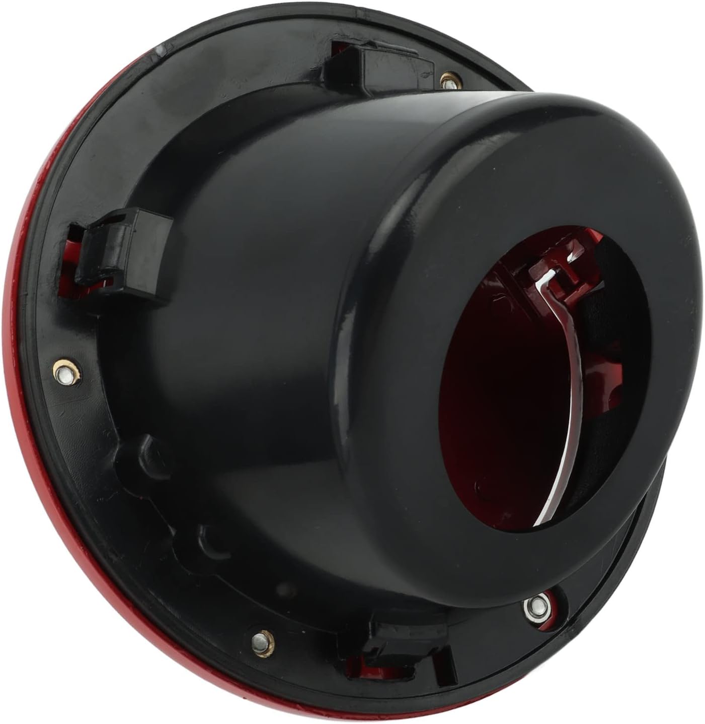 Red Fuel - Gas Cover with Red Powder Coating - Replacement for JK JKU Sport Sahara Unlimited 2017‑2018 - Add a of Color and Your