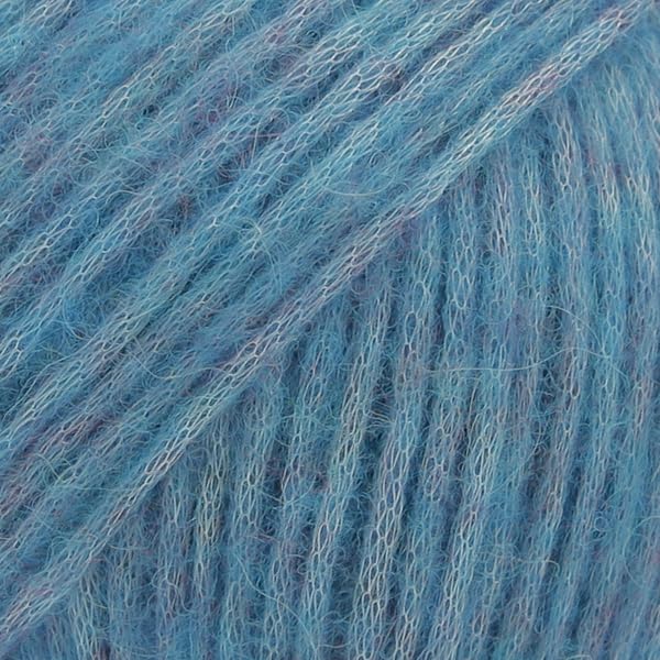 Laine à tricoter et crocheter en alpaga bébé et mérinos, 4 moyen, peigné, Aran, Drops Air, 51 g, 150 m (11 bleu paon)