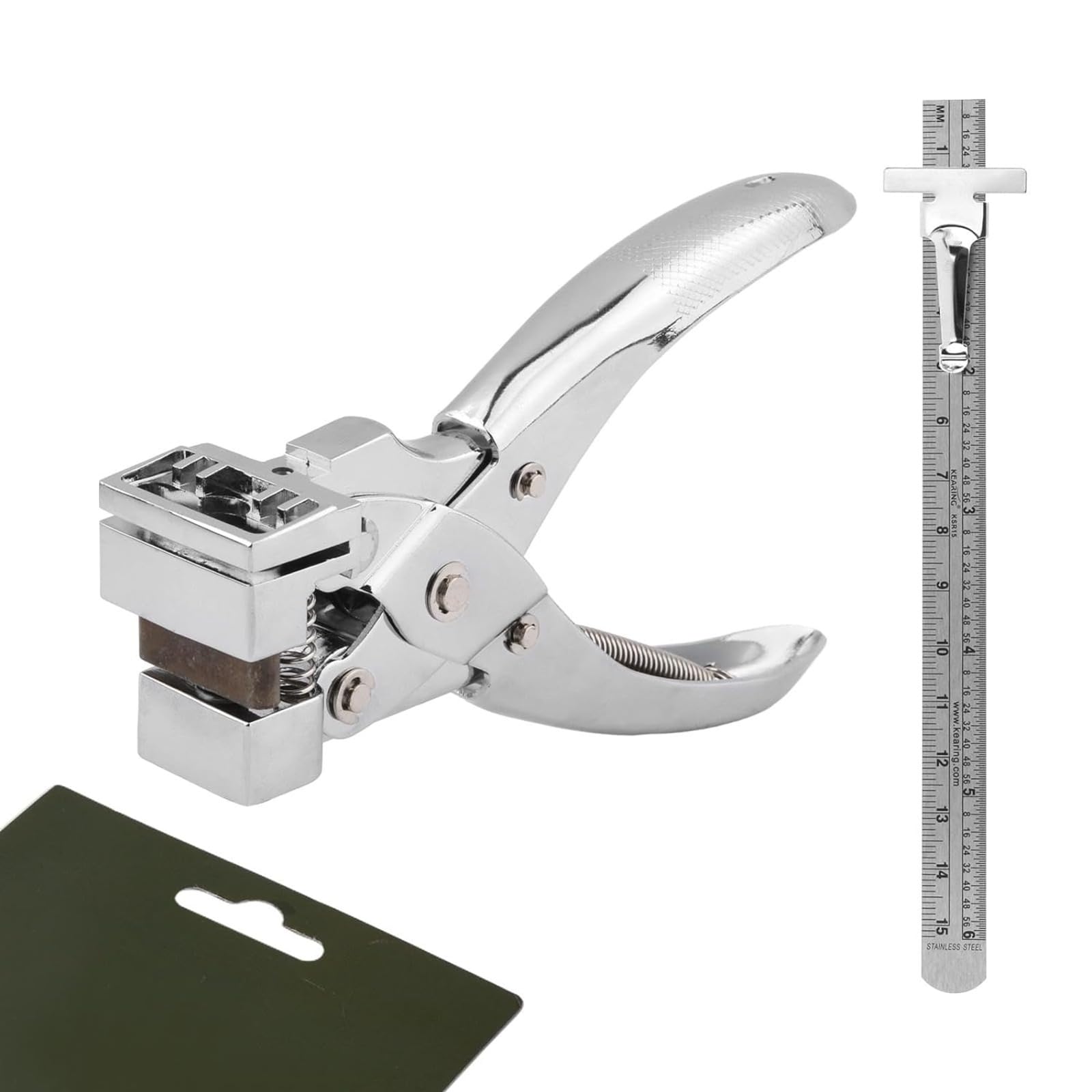 Perforadora en Forma de Ranura en T, Agujeros para Colgar de Mano, Cortador de Agujeros para avión/Mariposa para Papel de Polipiel, Bolsa de plástico, Tarjeta de PVC