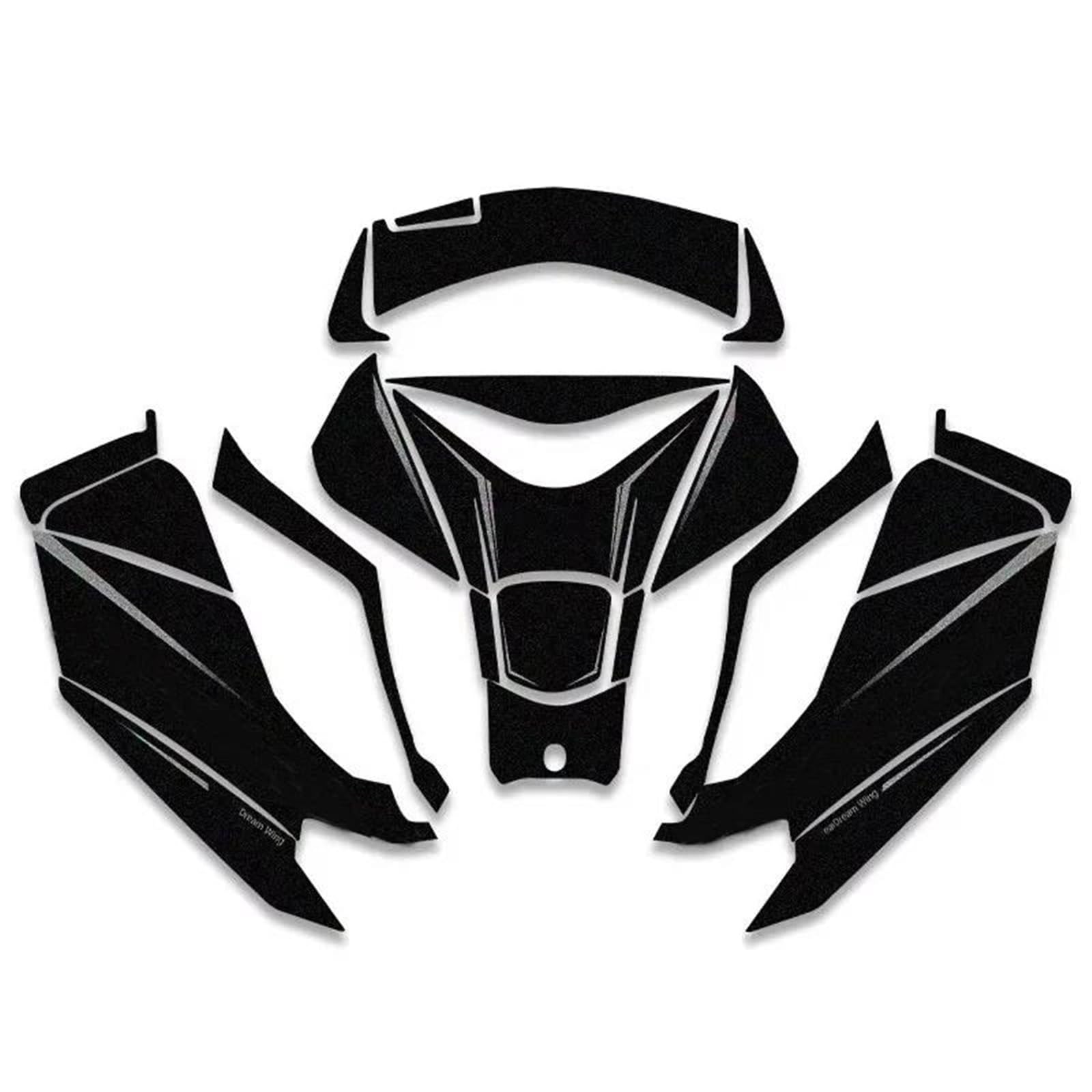 Jtwmty Color2 Motorcycle Body Fairing Sticker Tank Pads Gas Knee Grip Traction Protector For Pcx 160 Pcx160 2025 Bike Tank Film(Color2)