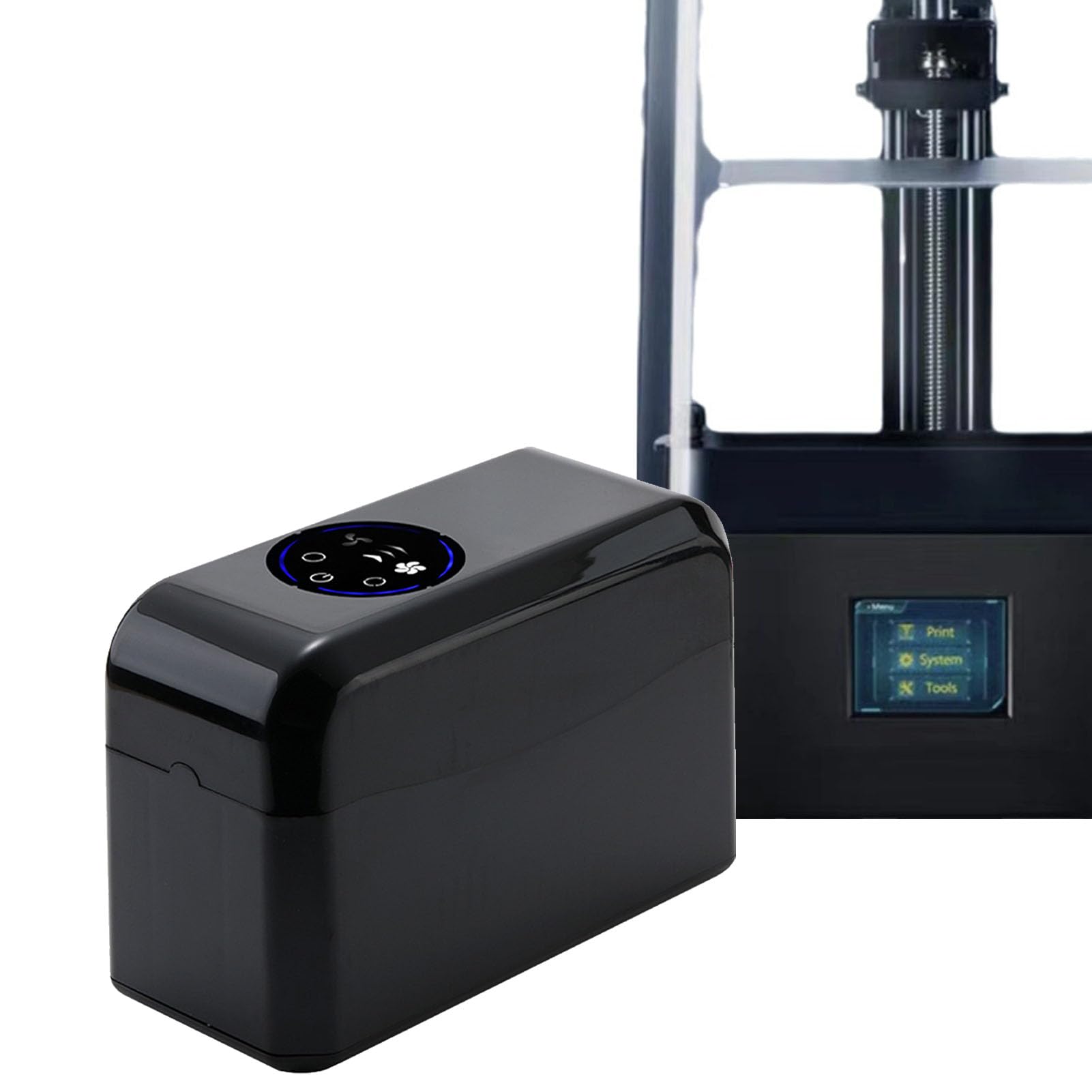 Fafeicy Mezclador de Resina de Impresora 3D, Calentador de Resina Fotosensible de la Batidora de Resina HM100 con 3 Modos de Calentamiento 40 ℃ 50 ℃ Rolling Bidireccional para 250g 500 G (Enchufe de