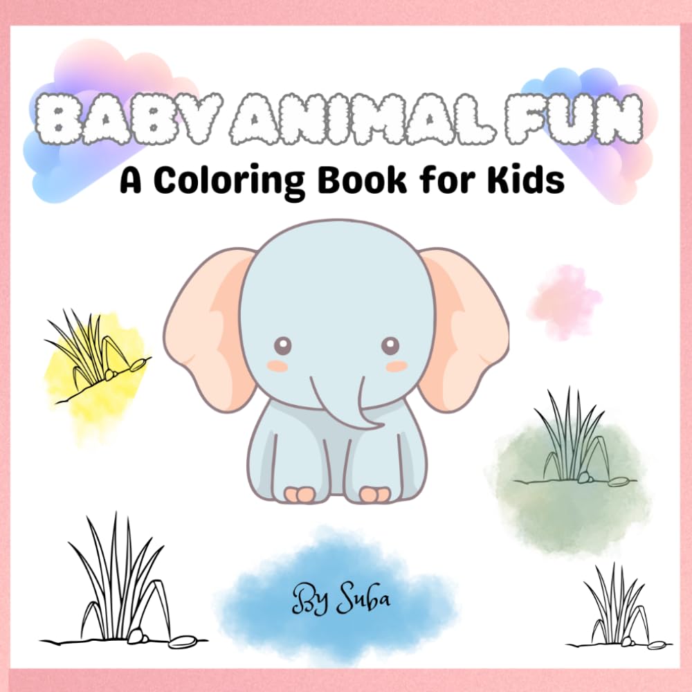 baby animal fun: A Colouring book for kids