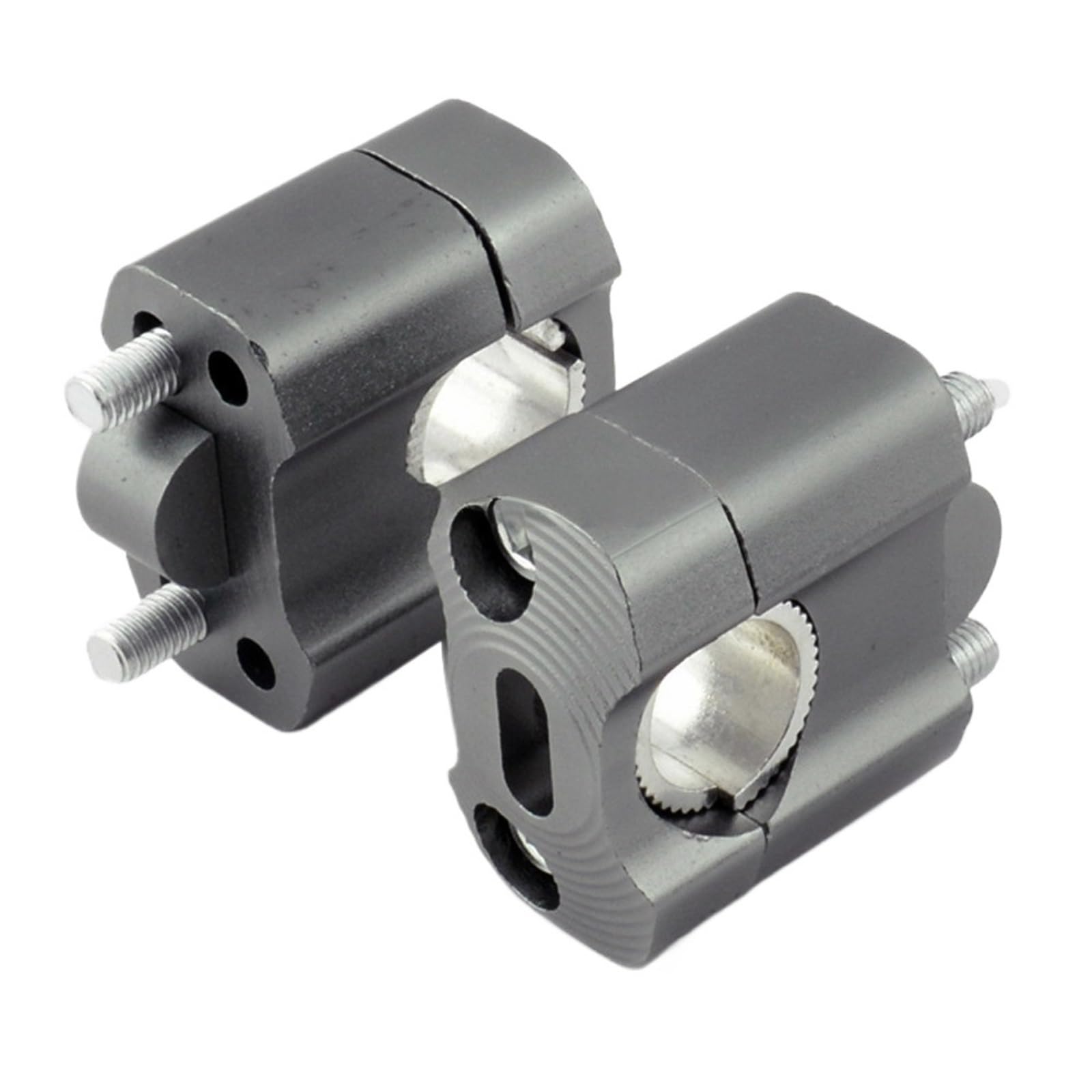 DGOINGPI Motorcycle ATV 22mm 28mm Handlebar Clamp Risers Adapter Bar Clamps Universal(Titanium)