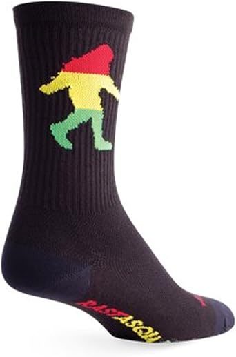 Sockguy Crew Cuff Socks Rasta Squatch