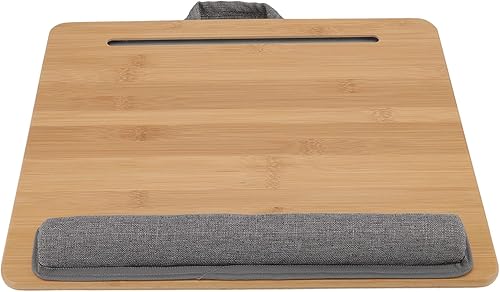 Laptop Table Multifunction Ergonomic Lap Desk Bed Tray with Soft Cushion for Reading Writing Working Travel Lightweight Portable Sturdy Durable Safe
