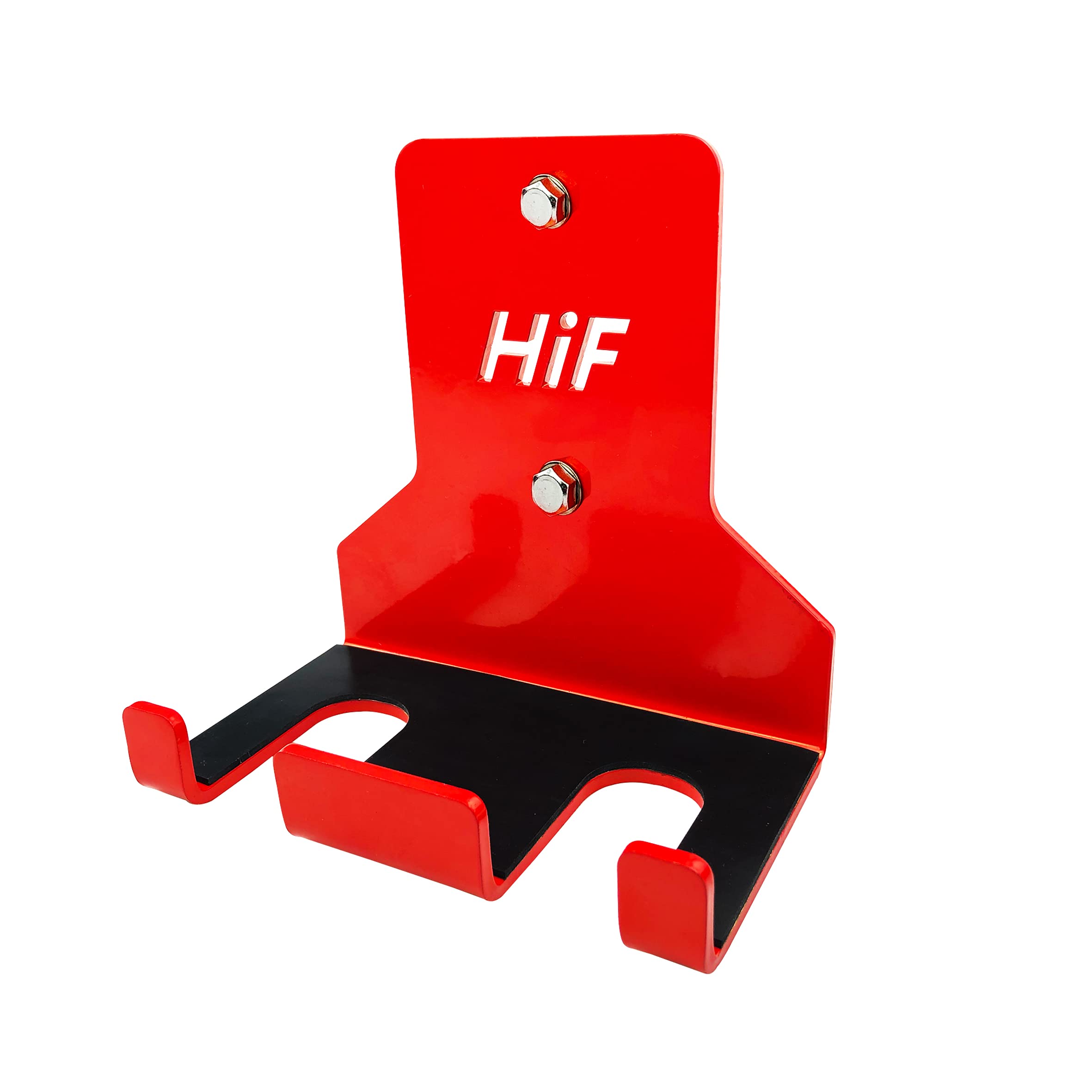 NC HIFLAME Double Barbell Storage Wall Mounted Storage Rack, Wall Barbell Rack, Olympic Wall Mount Barbell Holder,Vertical Hanging Barbell Rack.Suitable for Gym.Home Fitness. (Red)