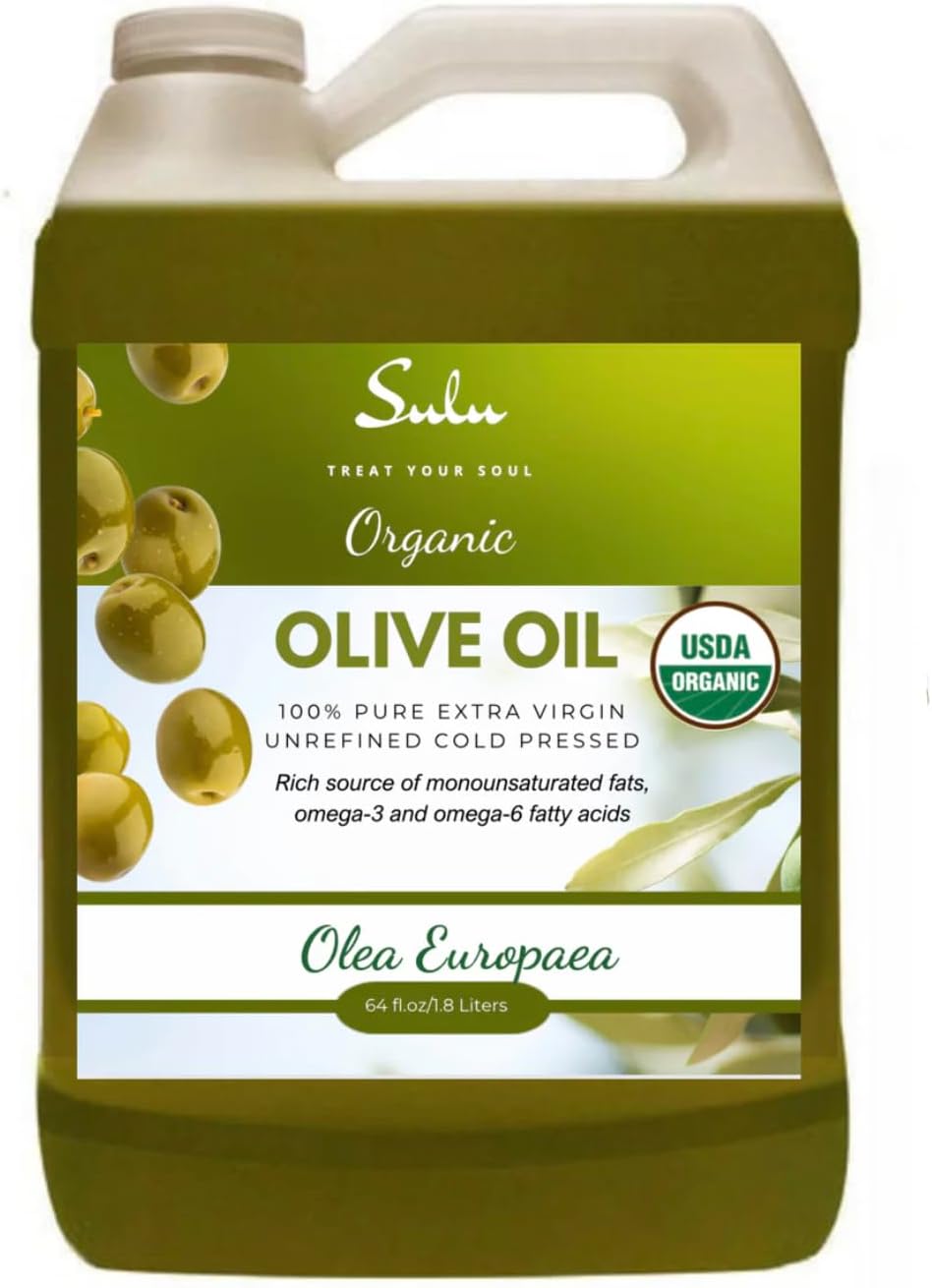 64 FL.OZ Organic Extra Virgin Olive Oil Cold Pressed