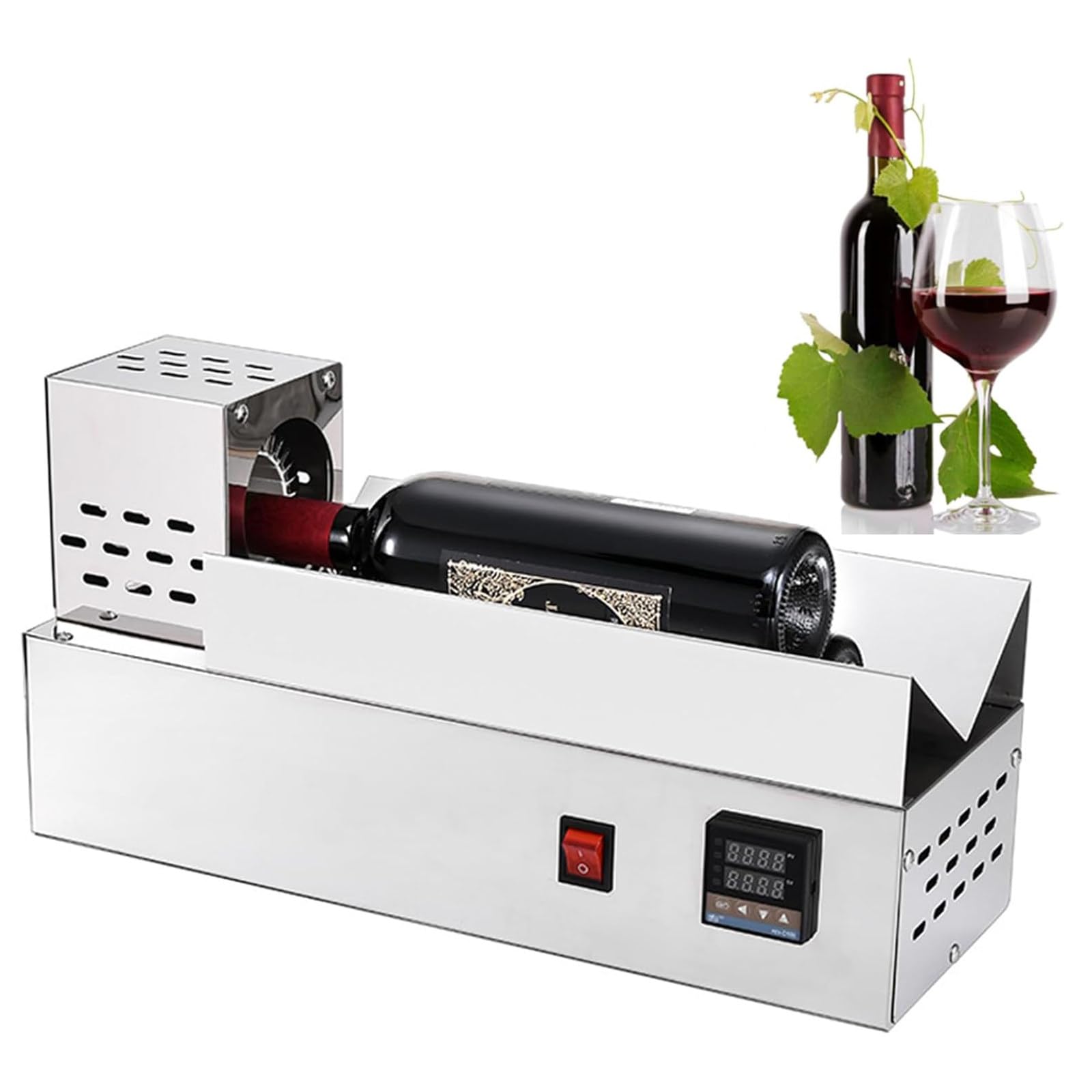 WIANQIAN Wine Bottle Capsule Sealing Machine, 80mm Heating Port, 600W