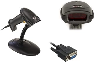 KALEA-INFORMATIQUE Handtuch Laser Barcodescanner. Mit freihändigem Portal, serieller Anschluss RS232 DB9. Für EAN, Code 39, Codabar, Code 128 usw