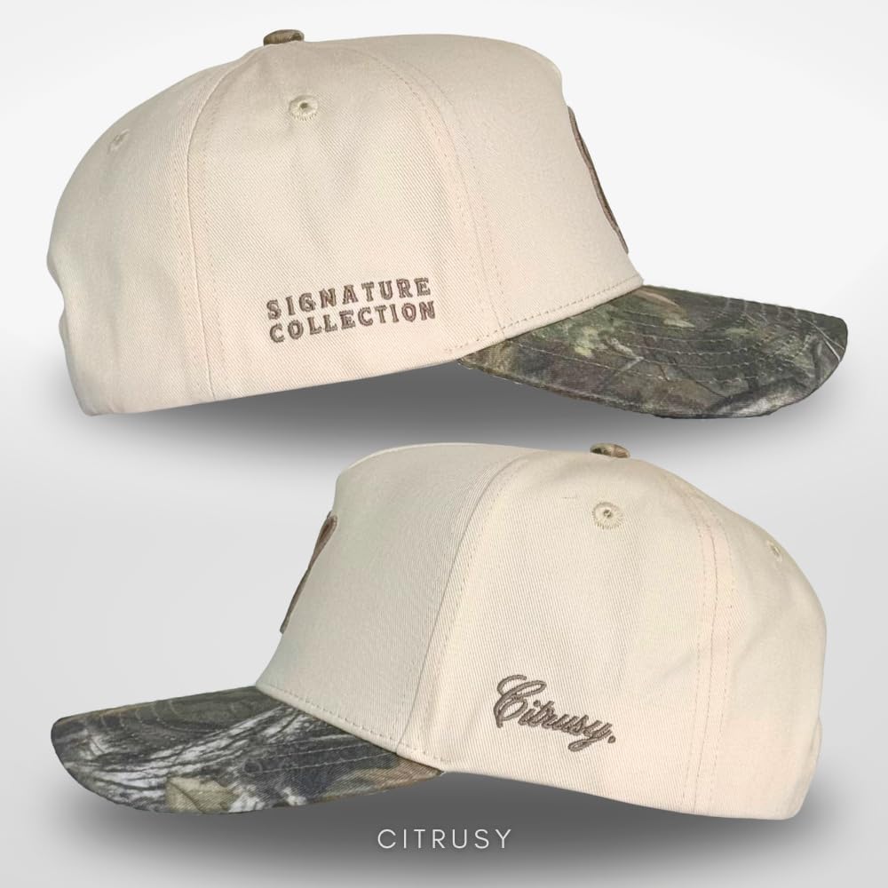 Vintage Fashion Trucker Hat | Men & Women | Trendy Cute Retro Red Caps for Country & Western | Camo Fur Cotton | Snapback