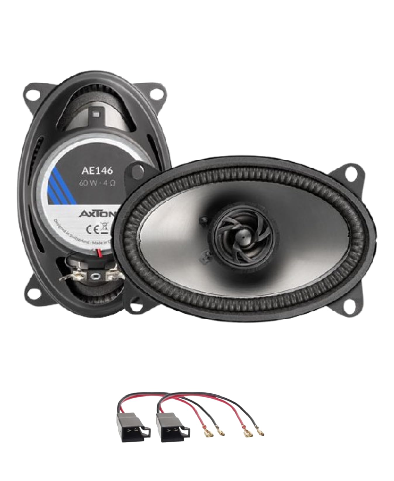 IPNOSIS Coppia Altoparlanti Coassiali AXTON AE146 Anteriore Ovale 4 x 6/10 x 15 cm 100 W Per IVECO DAILY Dal 1999 In Poi