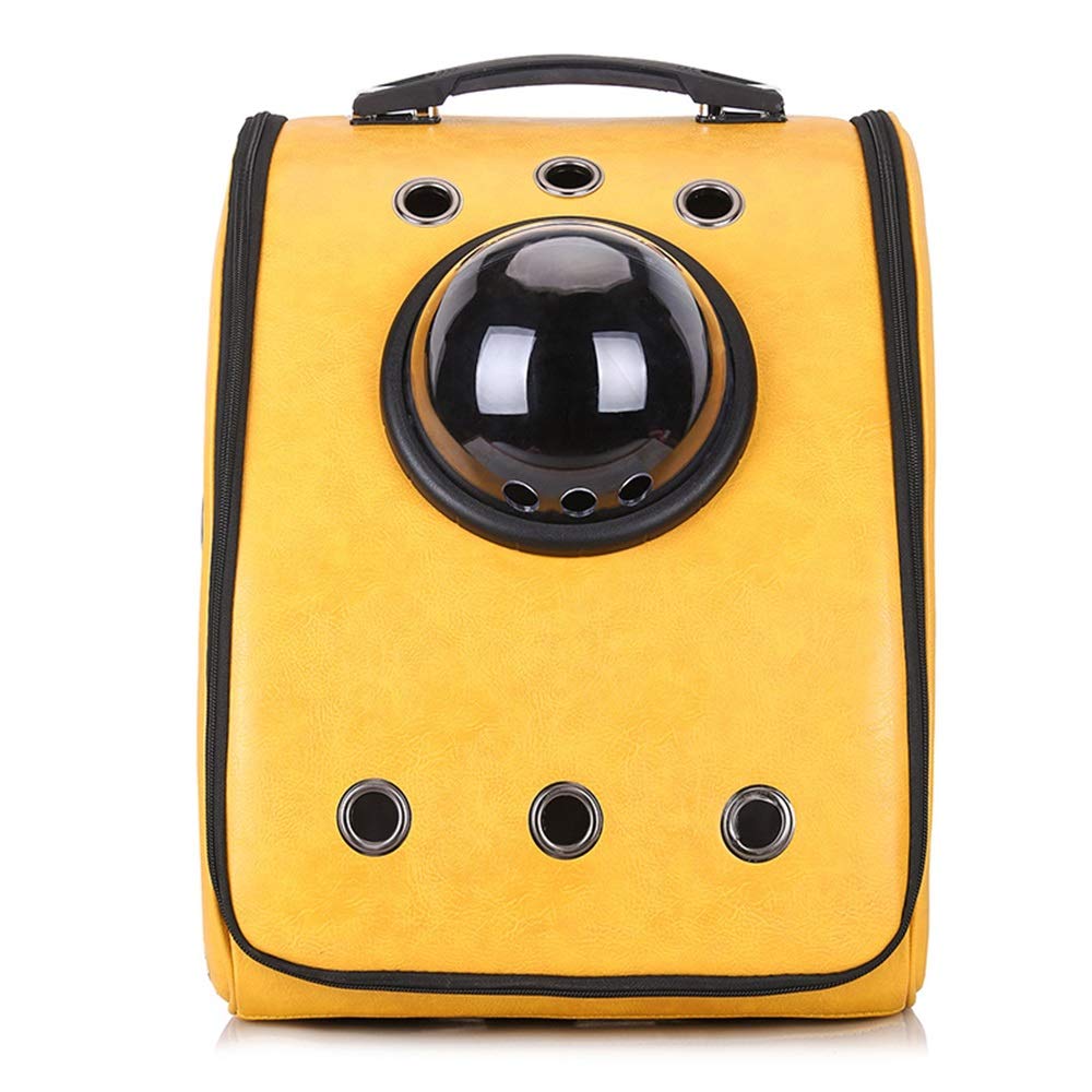 Sac de transport pour animaux de compagnie jaune pliable pour chien et chat