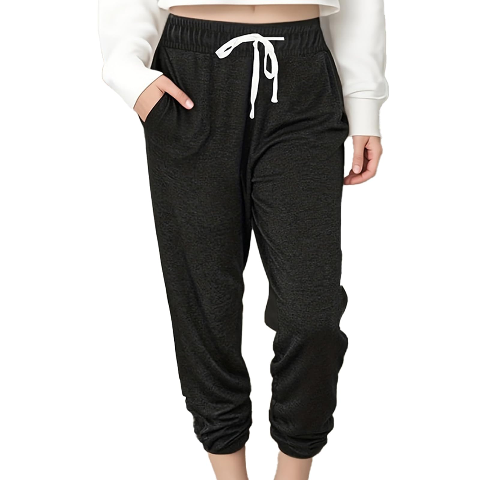 Women Baggy Sweatpants with Pockets Lounge Womens Pajama Pants Female Trouser